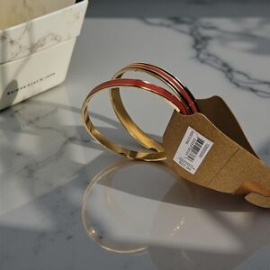 New Carolee 1st & gorgeous Red and goldtone bangle Bracelet
